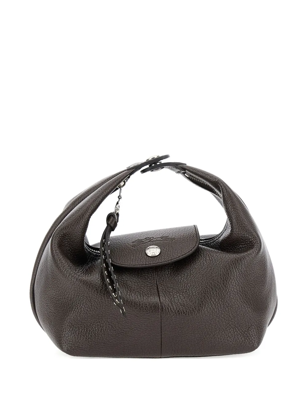 

Мини-сумка-тоут Le Pliage Portobello из кожи Longchamp, коричневый