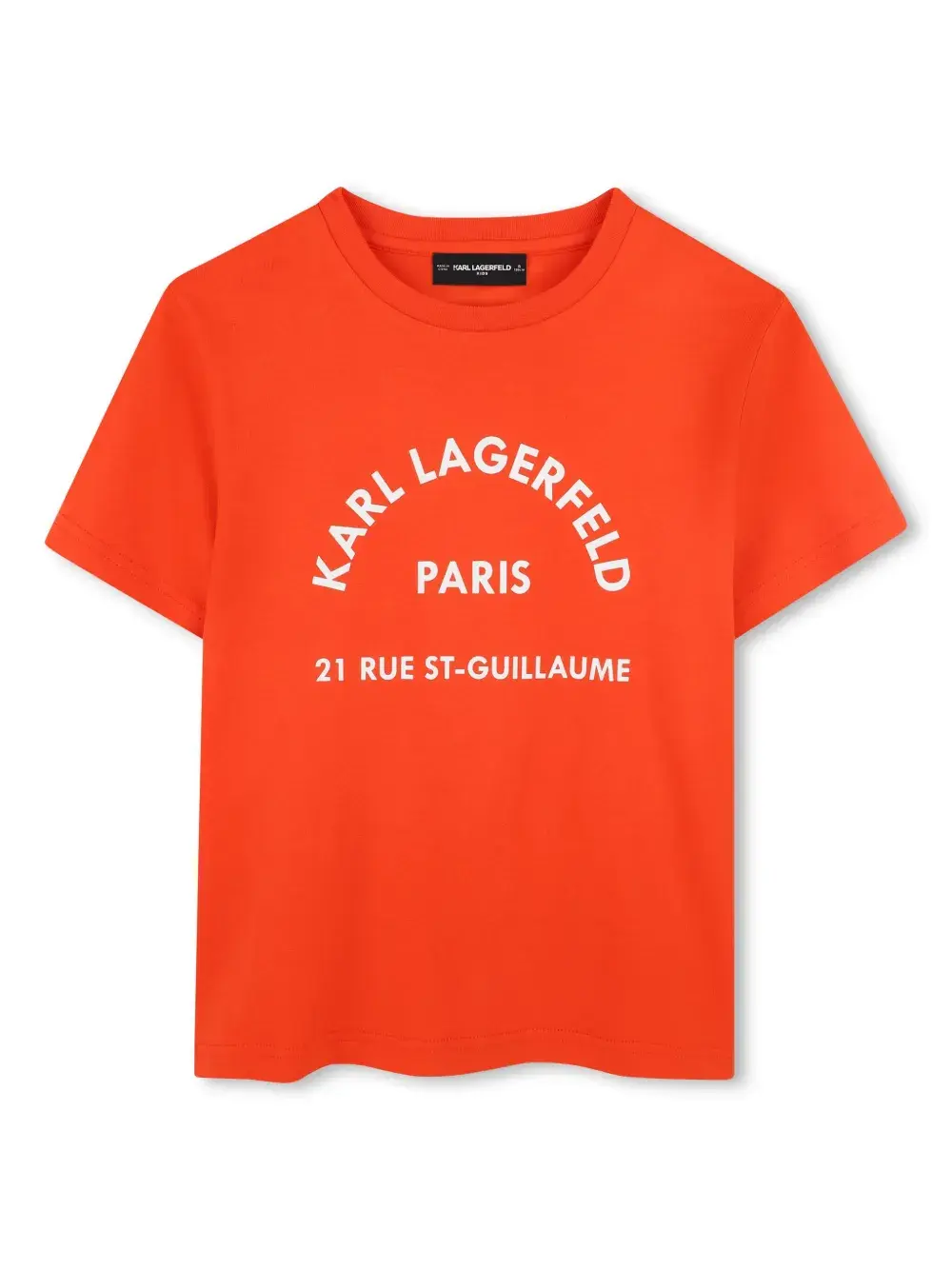 

Футболка с логотипом Karl Lagerfeld Kids, оранжевый