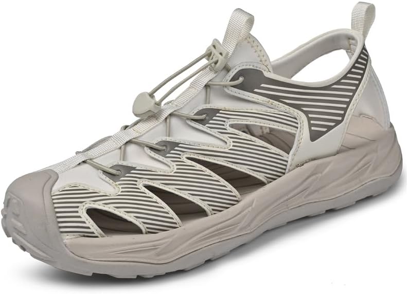 

Мужские походные сандалии Asifn Летние Нескользящие водные туфли Дышащие Комфортные Пляжные Легкие Повседневные, белый