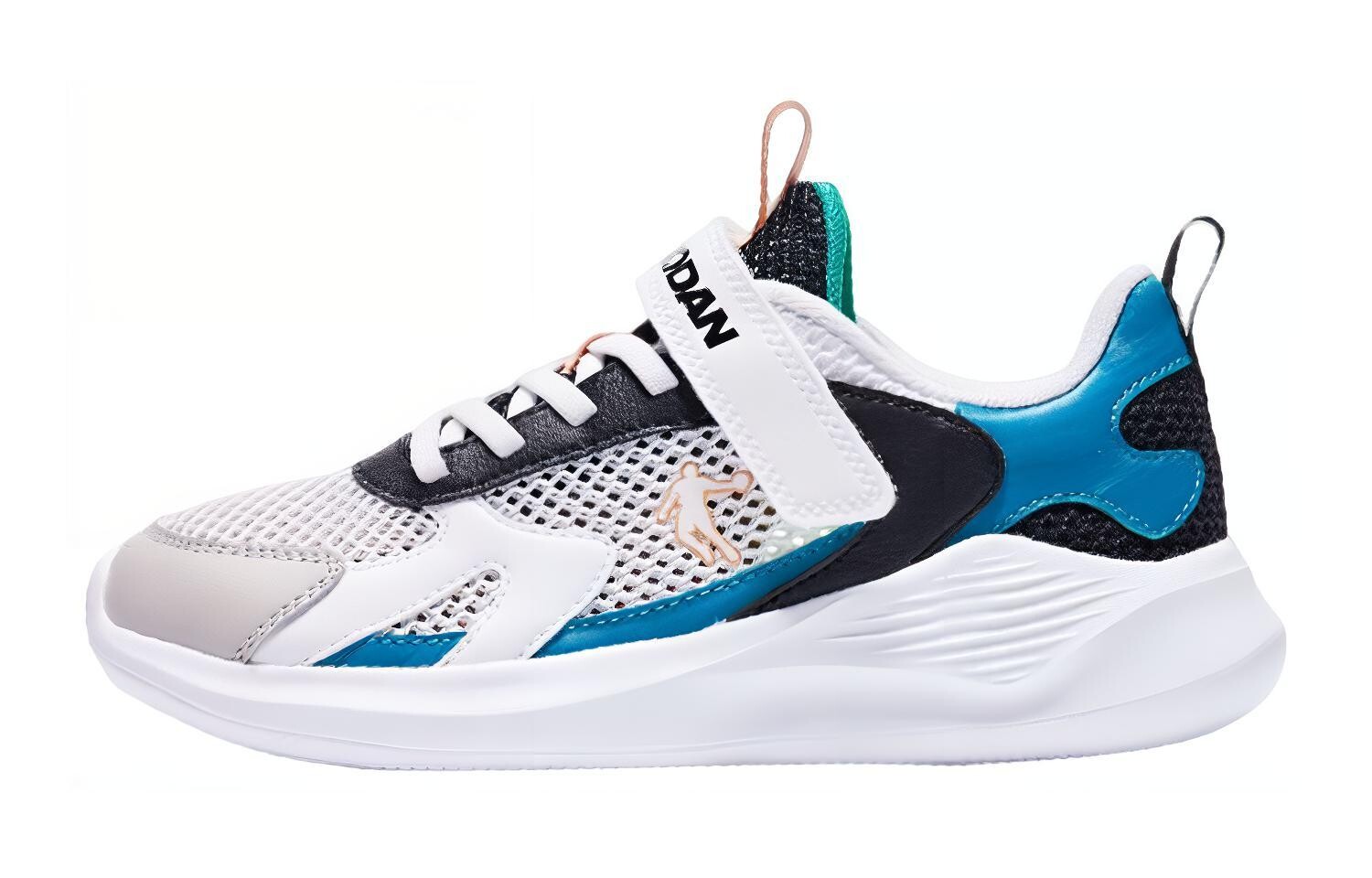 

Детские кроссовки PS Low-top Белые/Бирюзовые Qiaodan