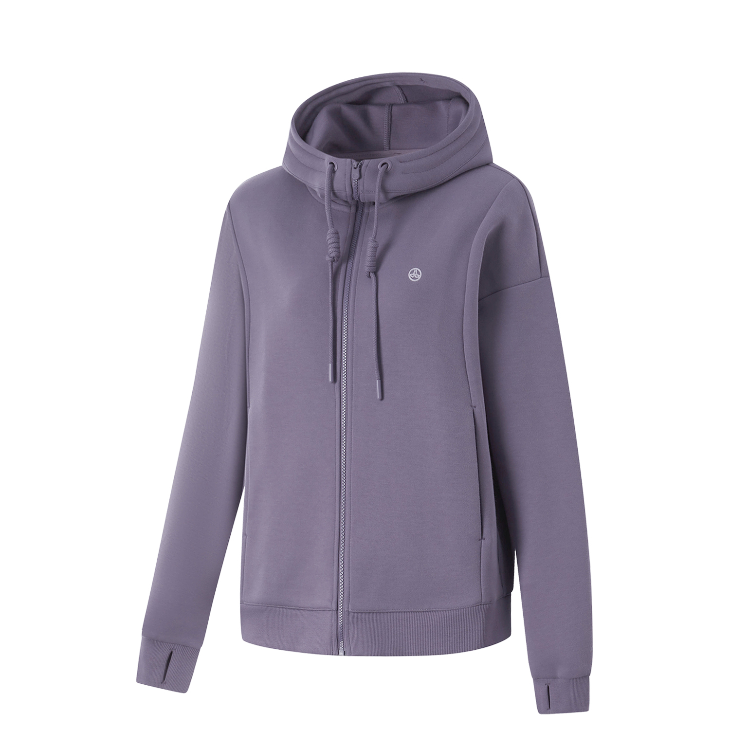 

LINING Толстовка Fitness Series женская crow gray purple