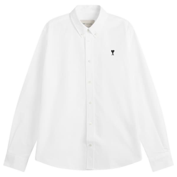 

Классическая рубашка ADC с контрастным рисунком Ami Paris, Blanc Naturel