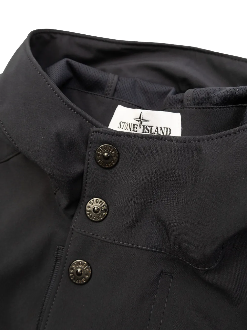 Куртка с капюшоном на пуговицах Stone Island Junior, серый — фото 4