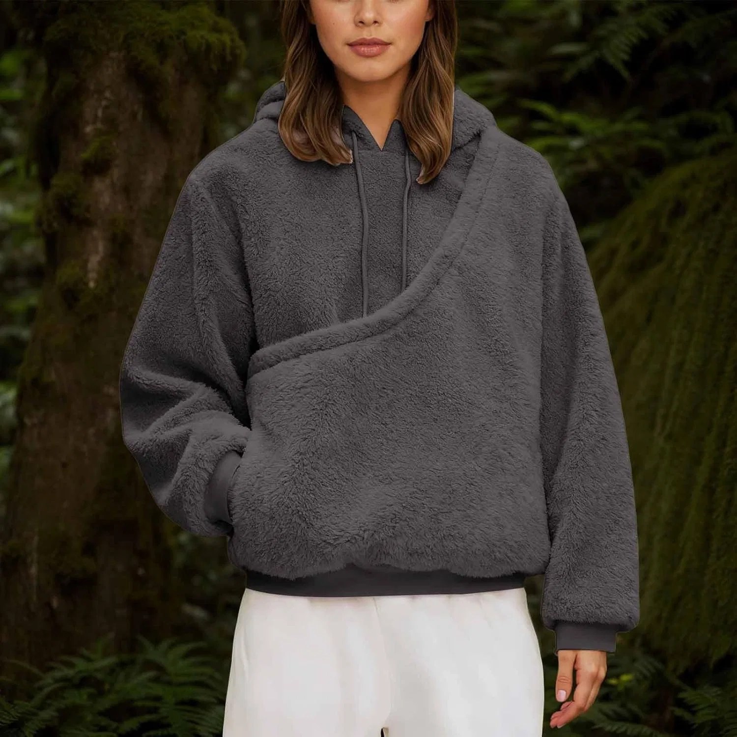 Толстовка с карманом для собаки, Cat Pouch Hoodie, D04 Grey (pockets) — фото 3