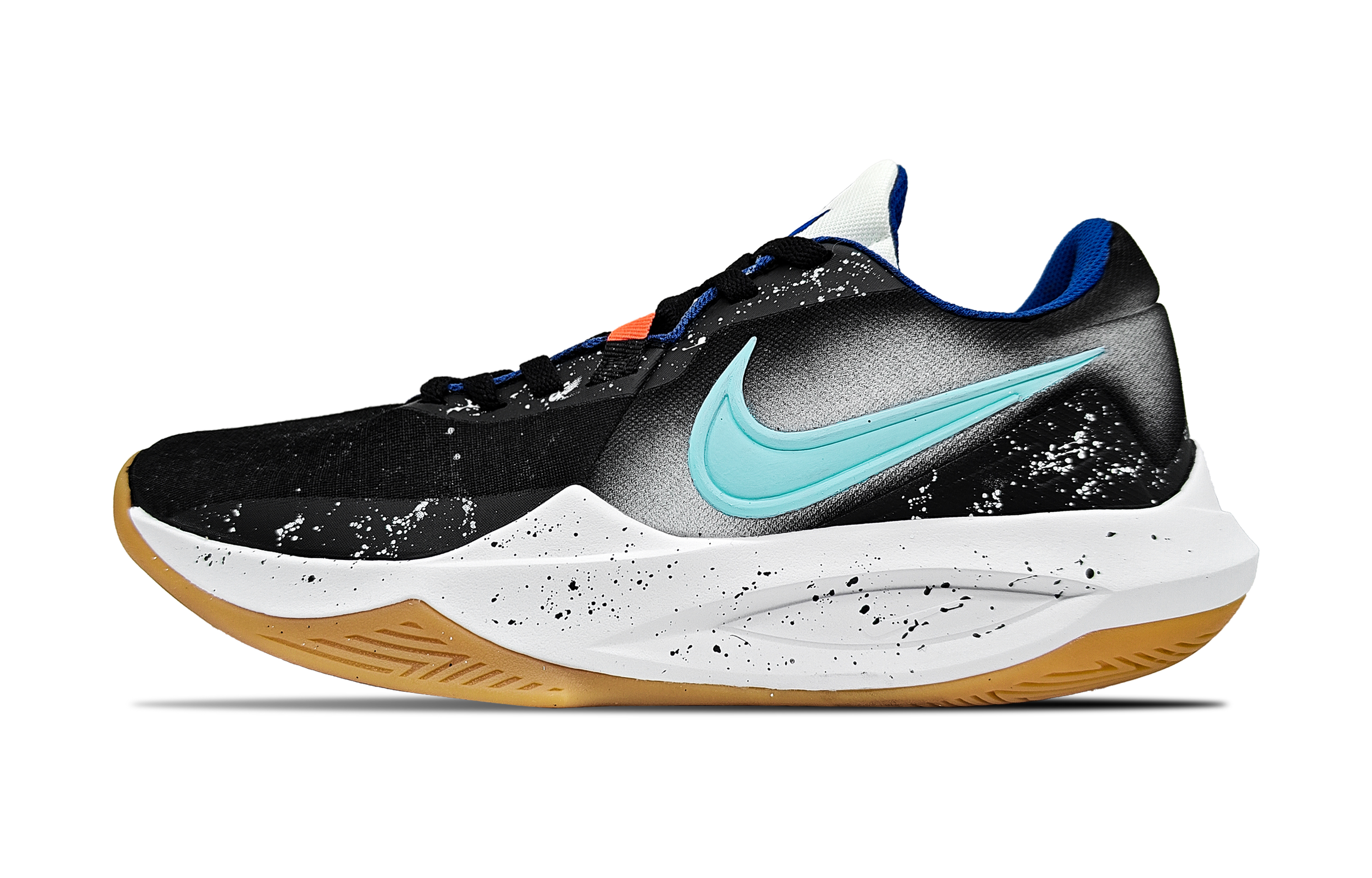 

Nike Баскетбольные кроссовки Precision 6 Cyan Teal с низким верхом, с амортизацией, противоскользящие, износостойкие, мужские, голубые