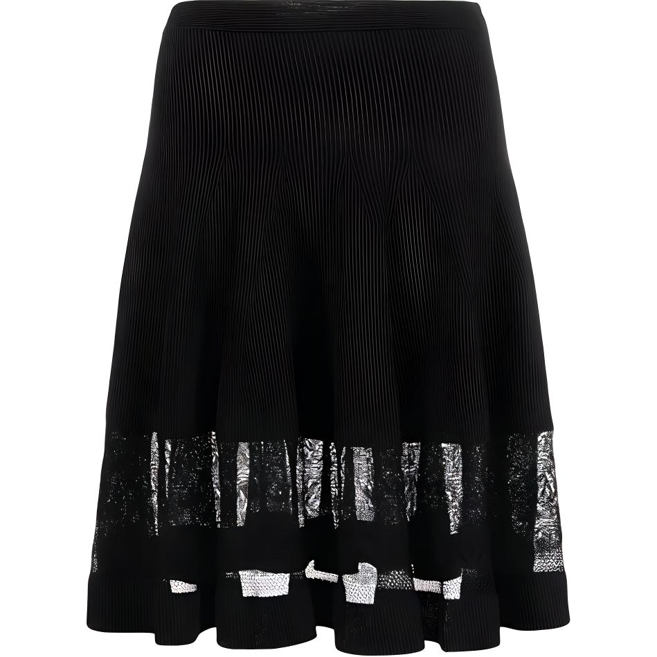 

Повседневная короткая юбка женская черная Alexander McQueen