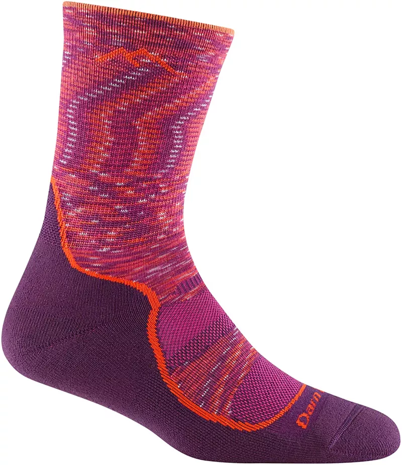 

Легкие женские походные носки Darn Tough Hiker Micro Crew, цвет Lunar Pink