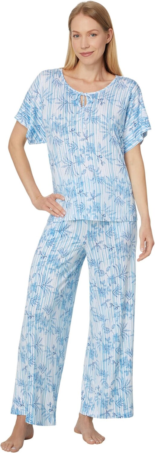 

Пижама Tommy Bahama Short Sleeve Ankle PJ Set, цвет Navy Floral