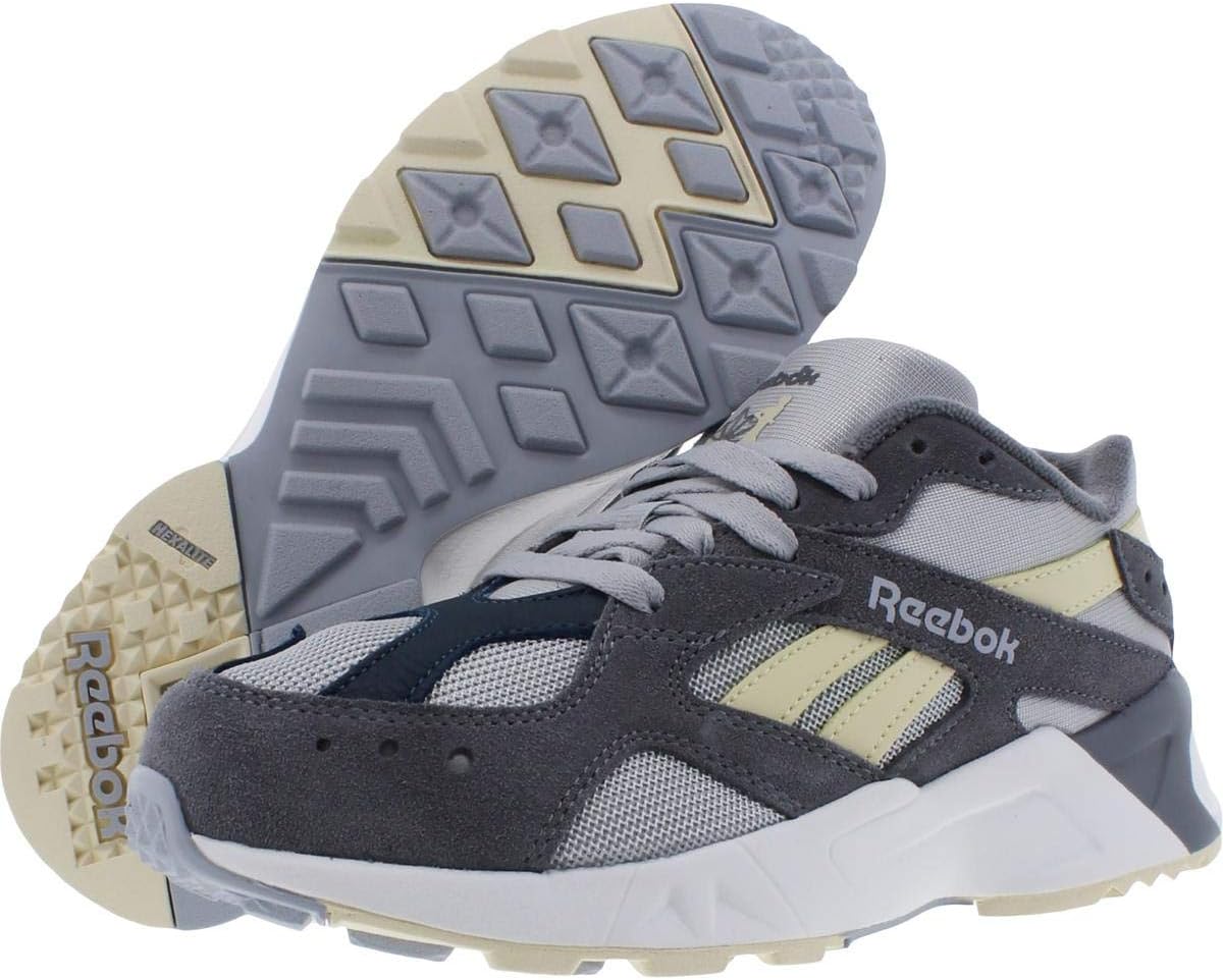 Кроссовки мужские Reebok Aztrek (Skull Grey/White/Digital) CN7473, белый/синий/желтый/серый — фото 2