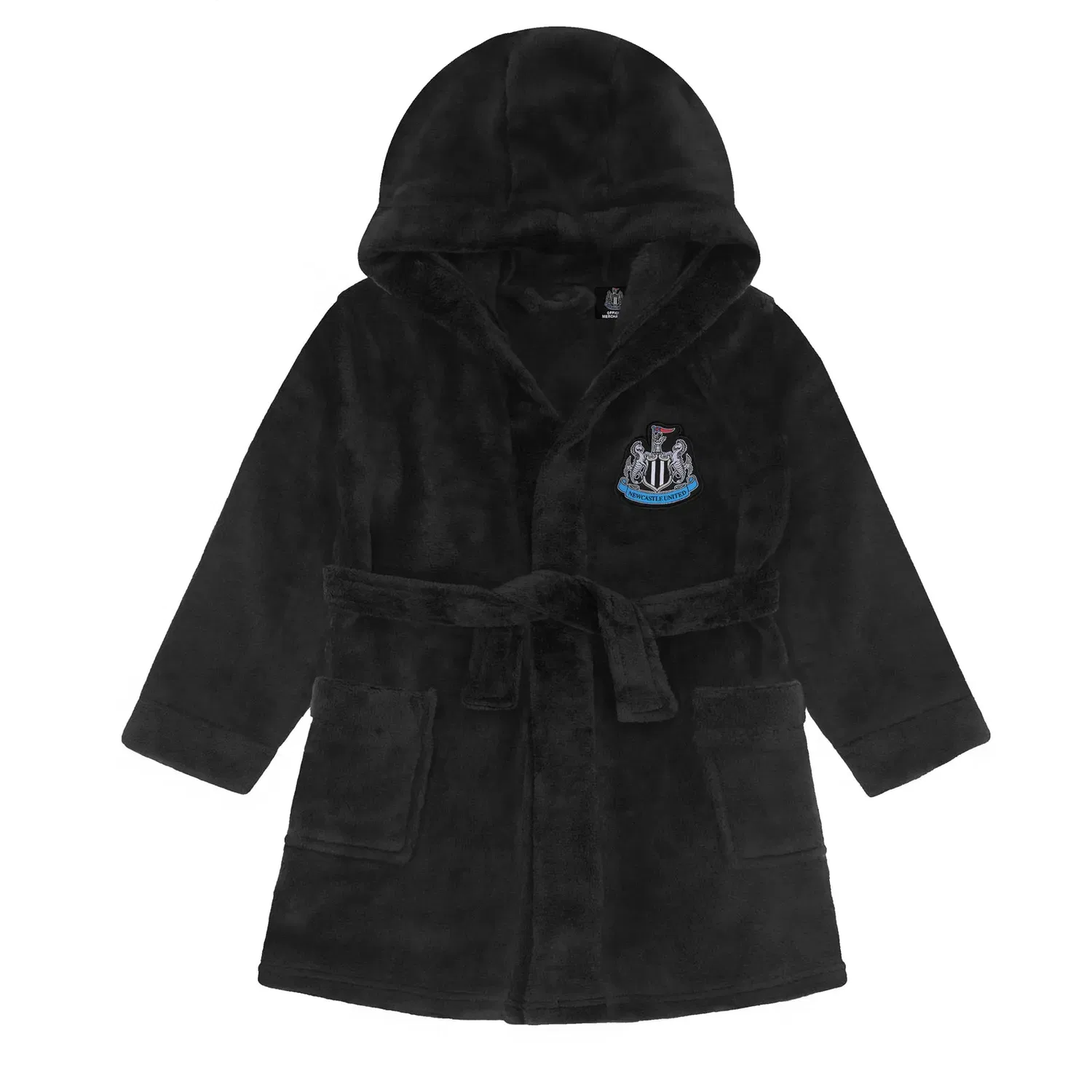 Детский халат с капюшоном Newcastle United Fc, черный