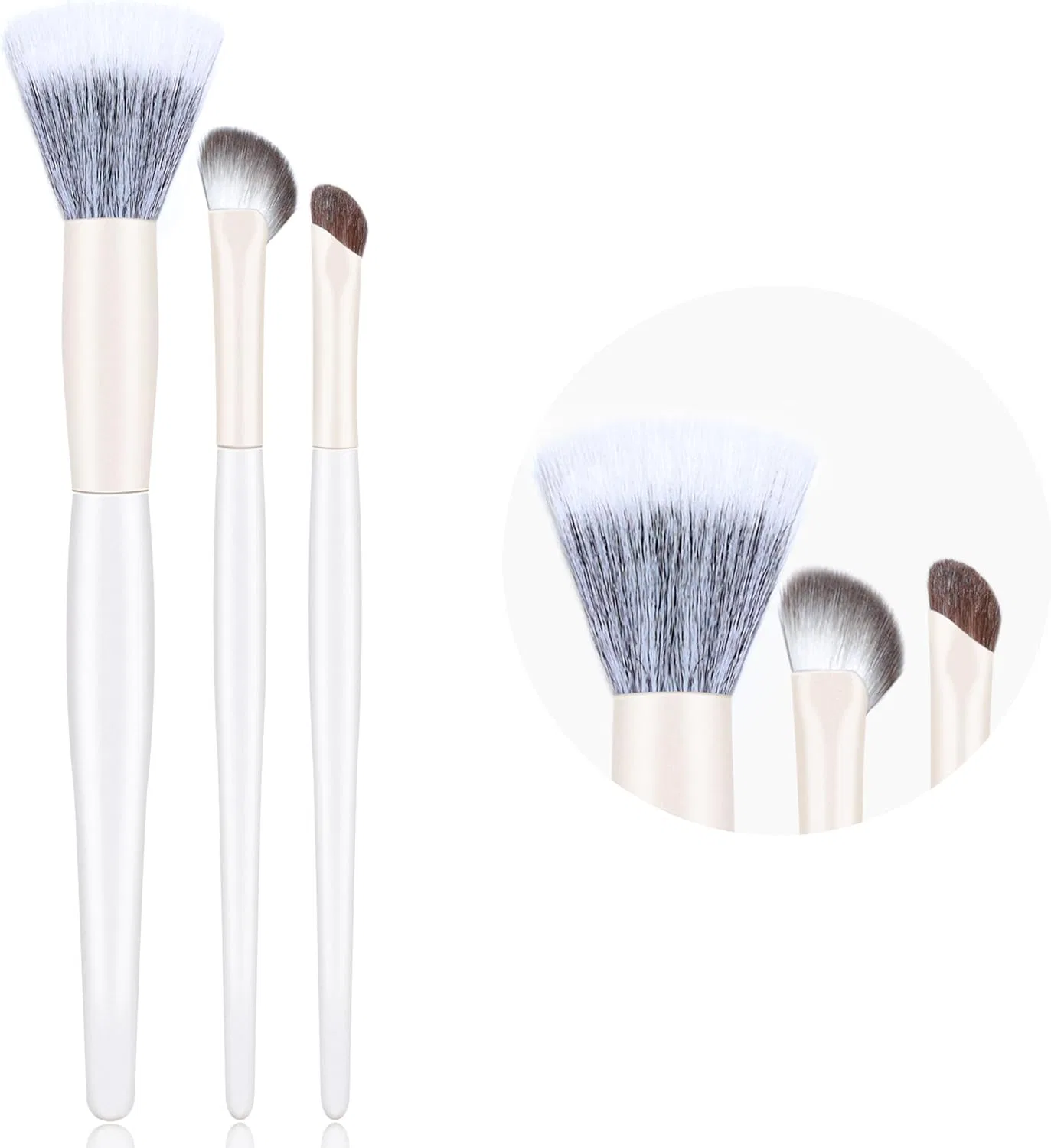 Кисть для румян и контуринга RUTAVM Cheek & Contour Brush (Camellia White)