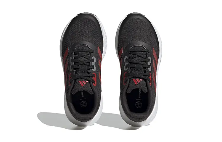 Кроссовки Runfalcon 3.0 Kids, низкие, черные/красные Adidas, черный/красный — фото 4