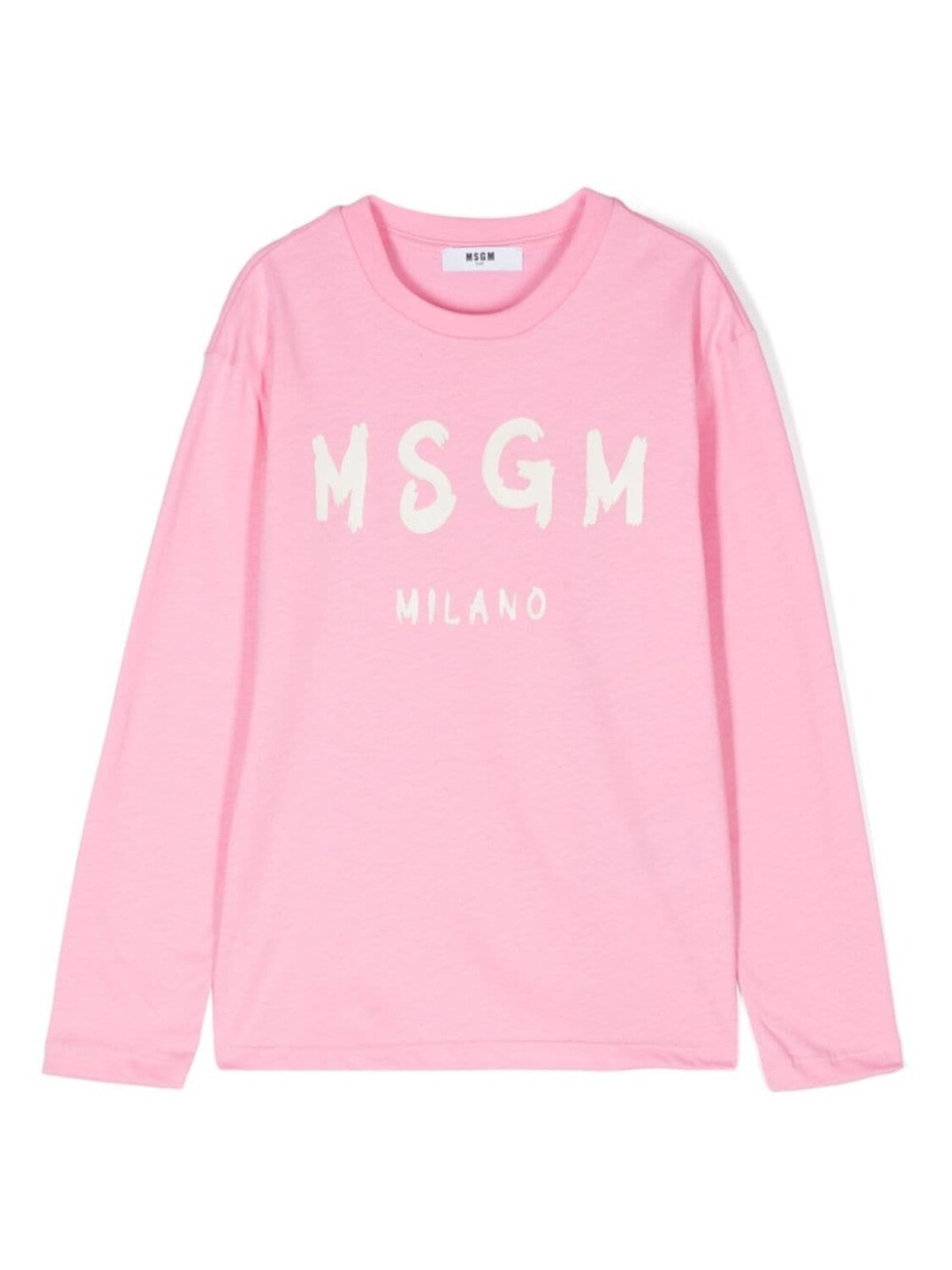 

MSGM Kids футболка с логотипом, розовый