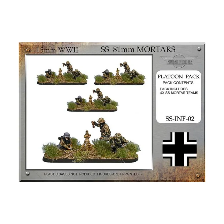 

Минометные расчеты СС (4), WWII Miniatures - German SS Infantry (15mm)