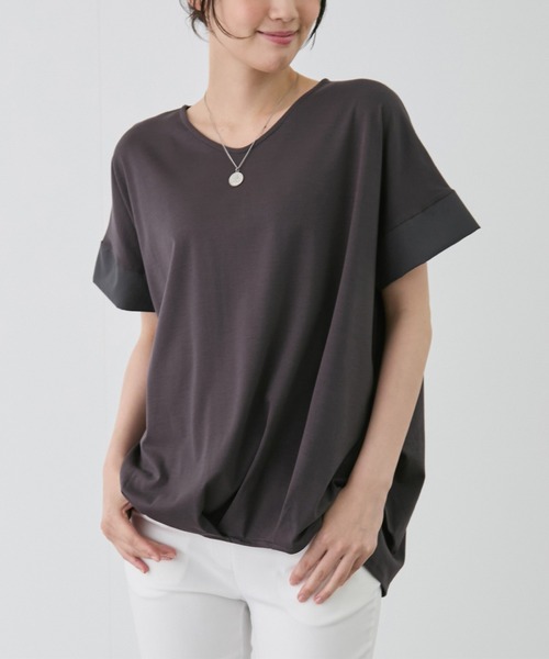 

Футболка с подгибом, понте Jayro, серый