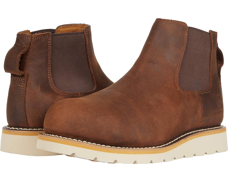 

Ботинки Carhartt Wedge 5" Chelsea Pull-On Steel Toe, цвет Dark Bison Oil Tanned