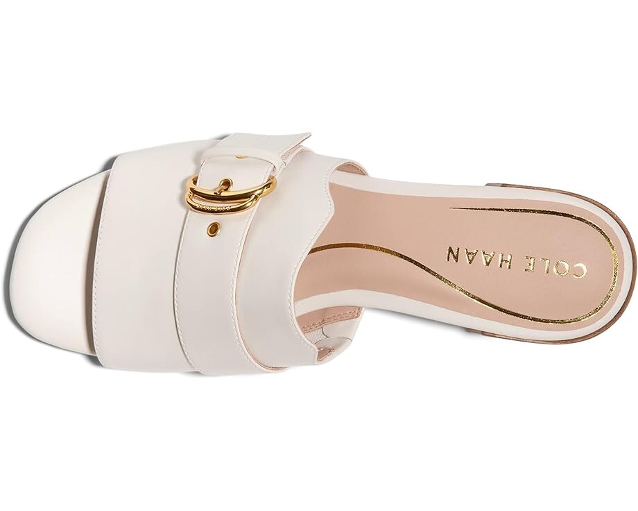 Сандалии Cole Haan Crosby Slide, цвет Ivory Leather/Stack — фото 2