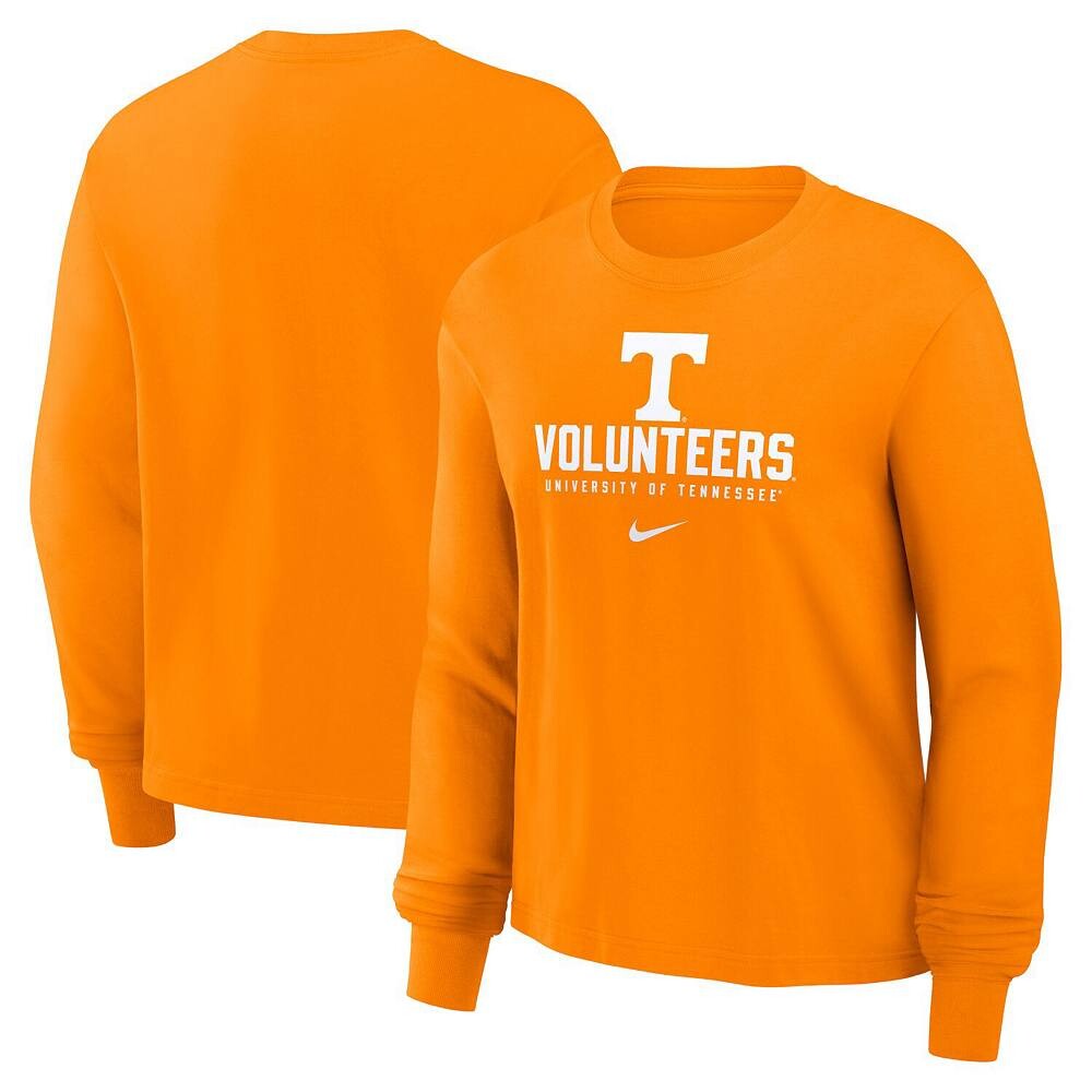 

Женская футболка свободного кроя с длинными рукавами Nike Tennessee Orange Tennessee Volunteers Primetime University, цвет Ten Orange