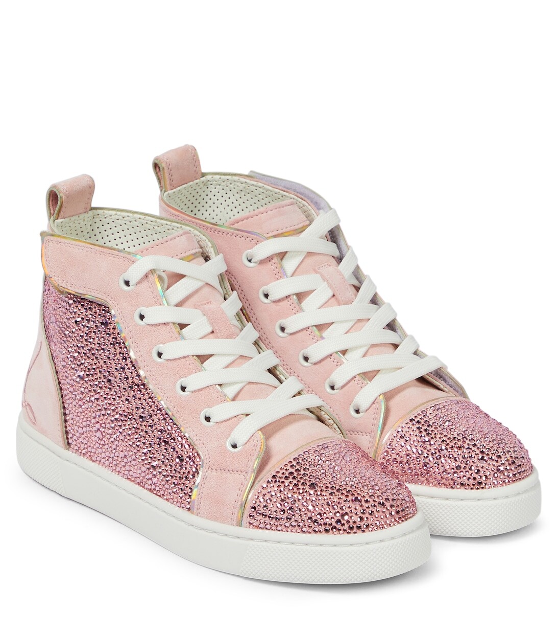 

Кроссовки Funnytopi со стразами Christian Louboutin, розовый
