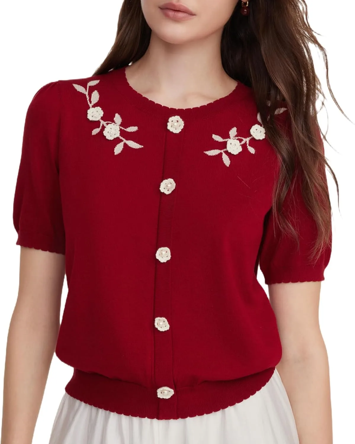 

GOELIA Женские топы летние с коротким рукавом