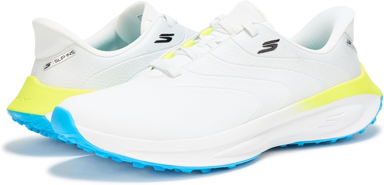 Мужские кроссовки Skechers Flow Si, белый/синий/желтый — фото 3