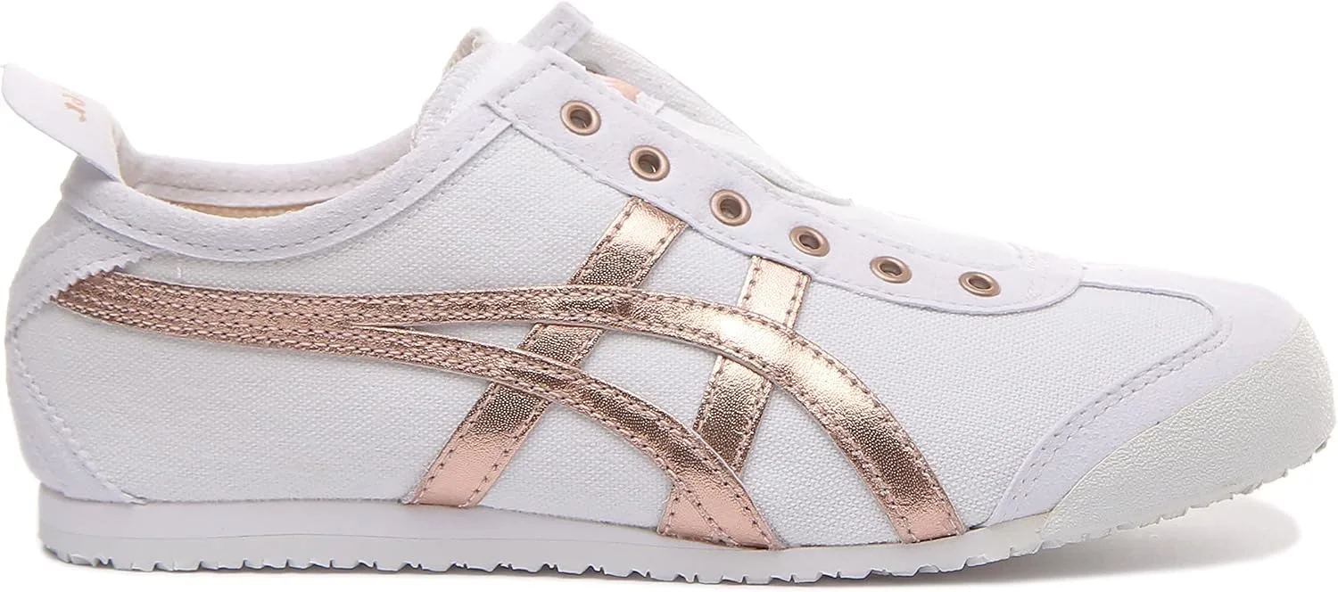 Спортивные кроссовки на шнуровке Onitsuka Tiger Unisex Adult Mexico 66 Vulc Su Asics, белый — фото 3
