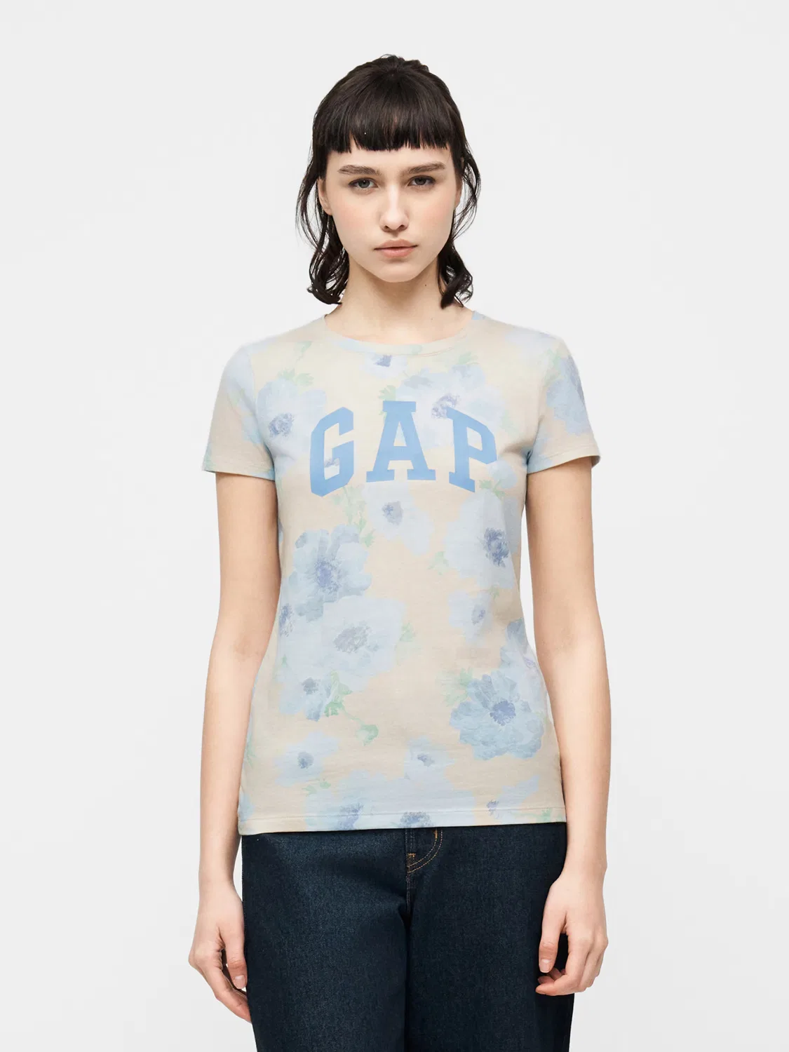 Рубашка Gap CLASSIC бежевого цвета — фото 2