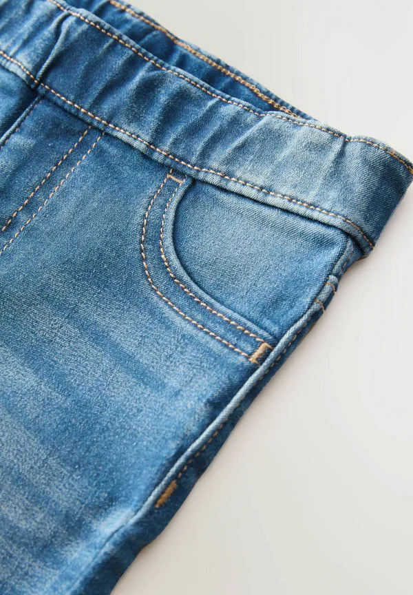 Джинсы прямого кроя с расклешенной юбкой Next, Mid Blue Denim — фото 2