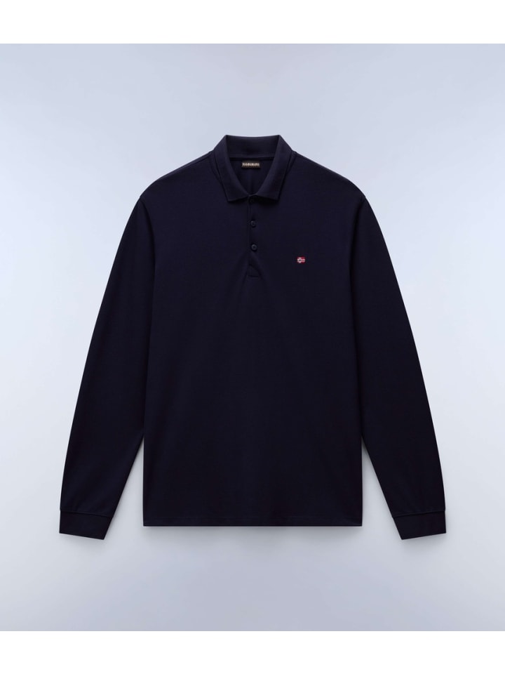 

Napapijri Поло "Ealis Ls 1" синего цвета, Синий, Napapijri Поло "Ealis Ls 1" синего цвета