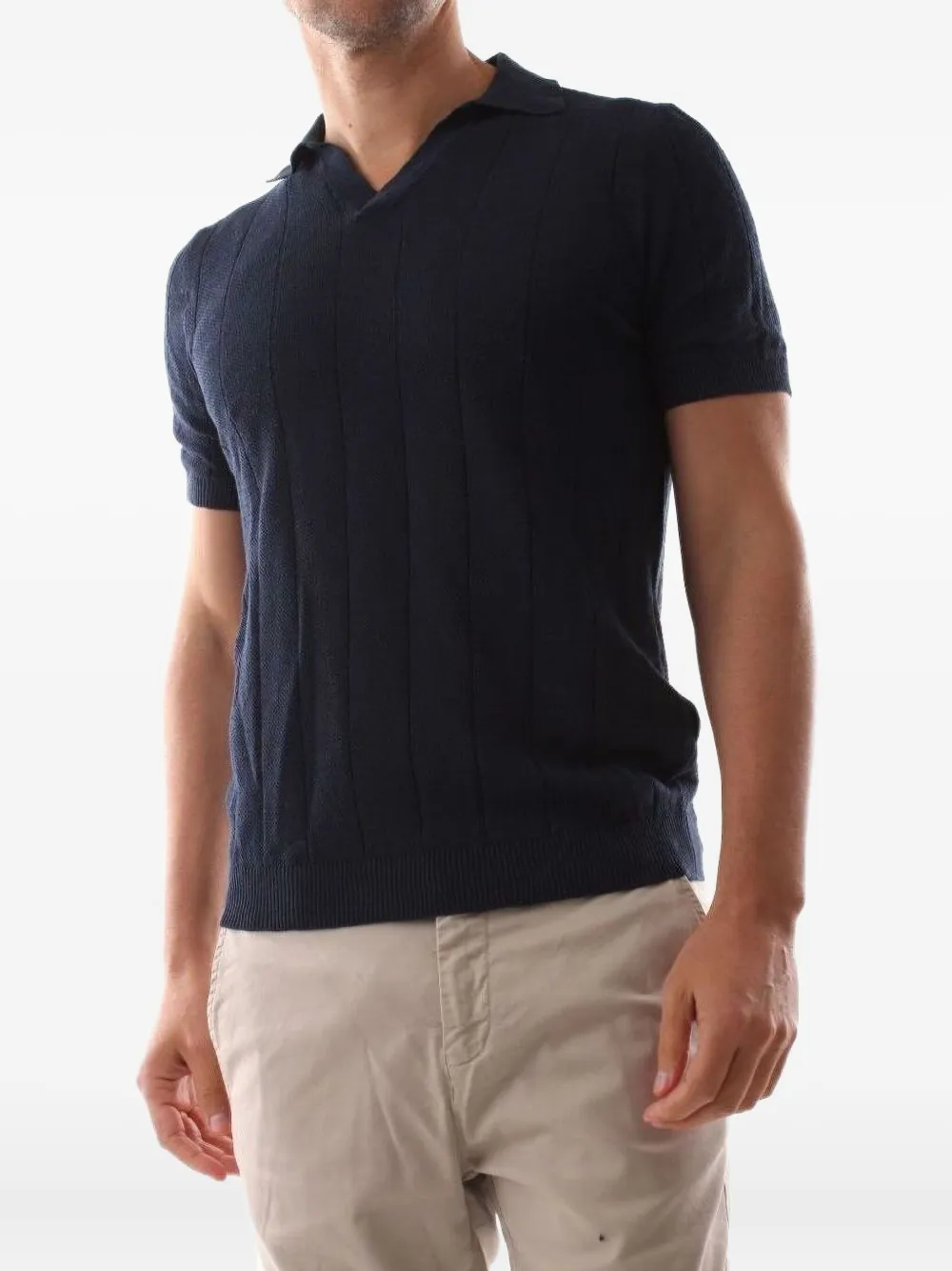 

Футболка в рубчик Jeordie's, синий