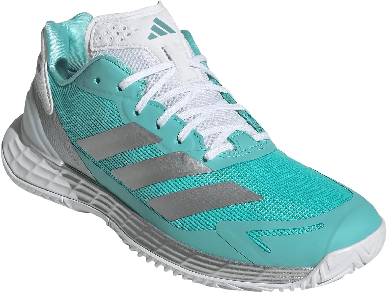 Кроссовки теннисные Adidas Defiant Speed 2, Flash Aqua/Silver Metallic/Mint Ton — фото 2