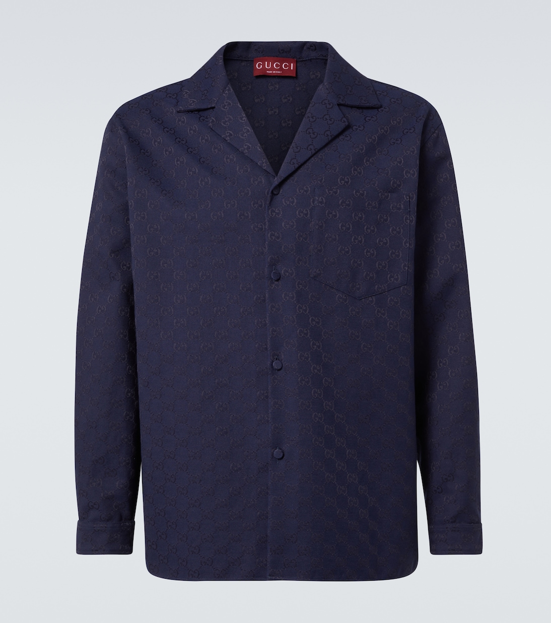 

GG Canvas рубашка из хлопковой смеси Gucci, New Blue