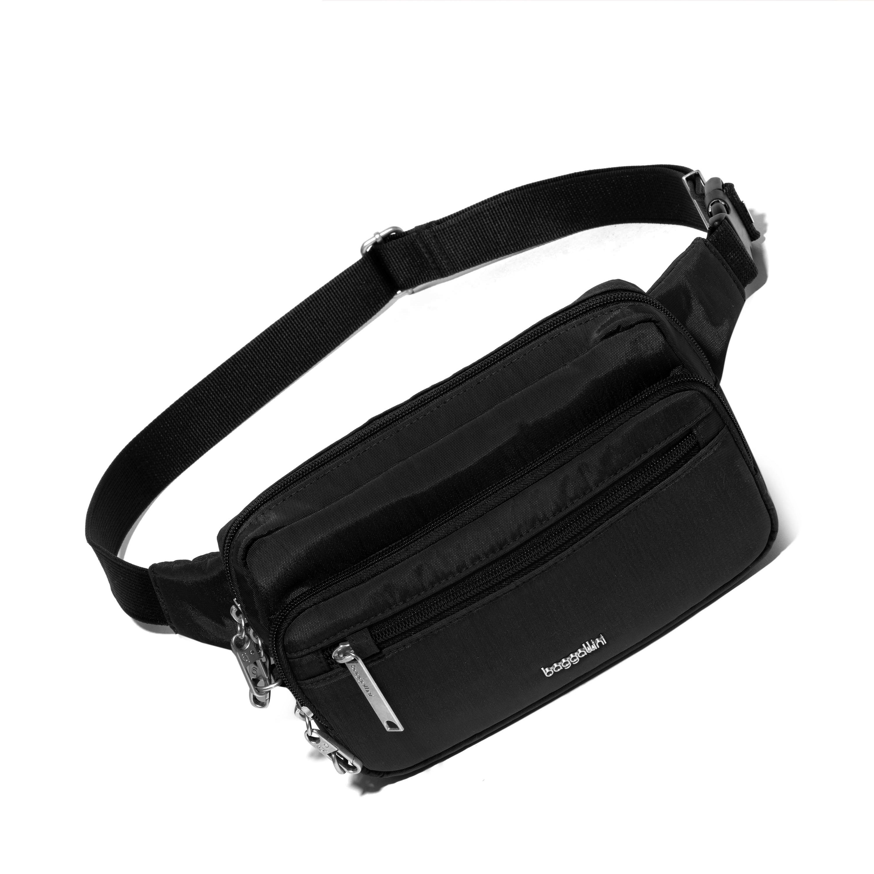 

Baggallini Securtex Anti-Theft поясная сумка слинг, черный