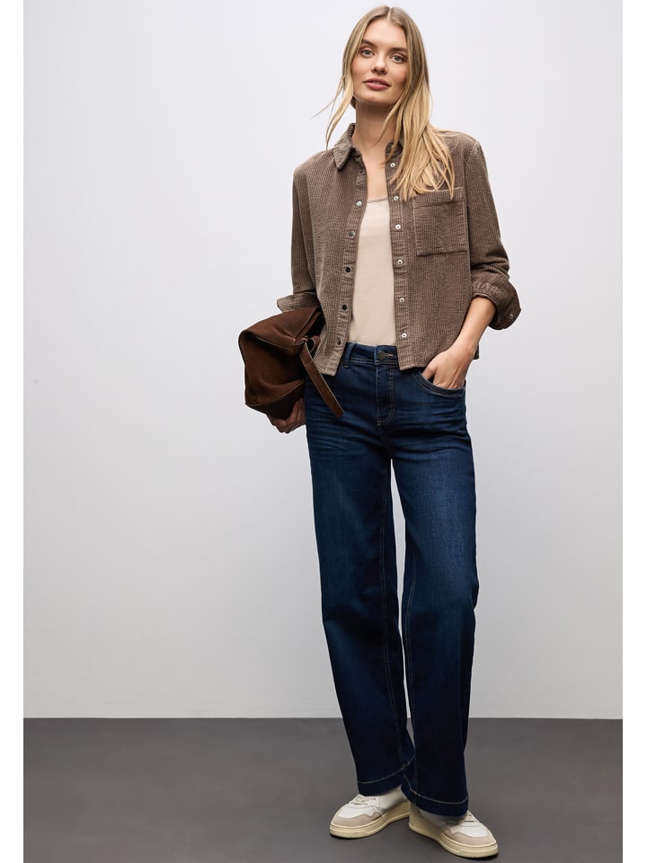 

Вельветовая рубашка коричневого цвета Cecil