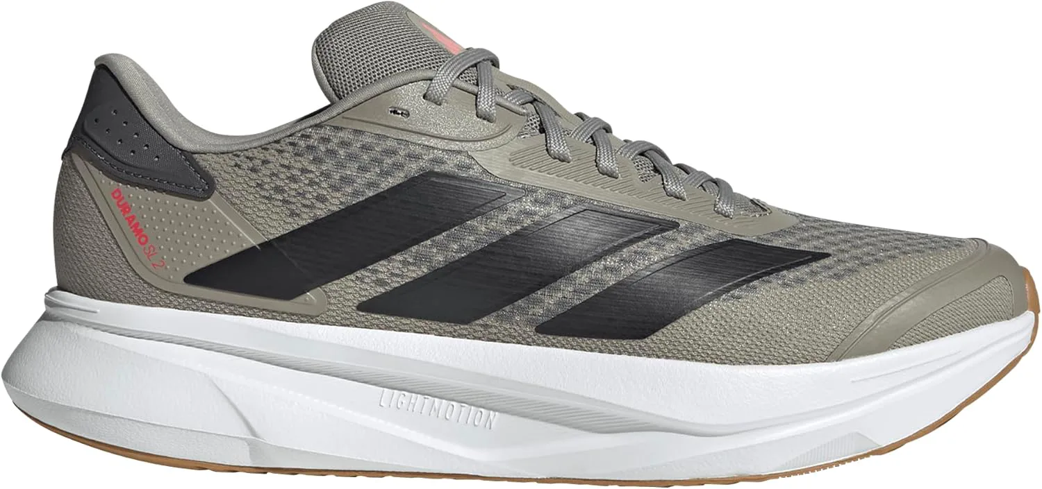 Мужские кроссовки для бега Adidas Duramo SL 2, бежевый/черный/серый — фото 2