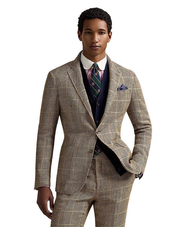 

Пиджак Polo Soft Tailored из ткани в ёлочку Polo Ralph Lauren, мультиколор