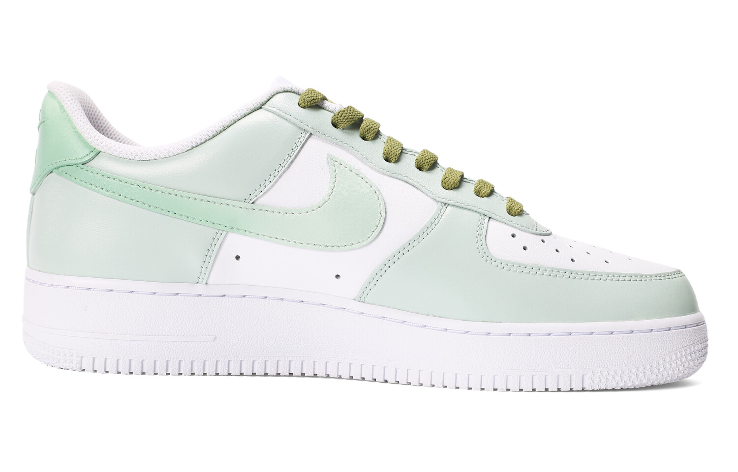 

Кроссовки Nike Air Force 1 Skateboarding Shoes Unisex Low-top White, светло-зеленый