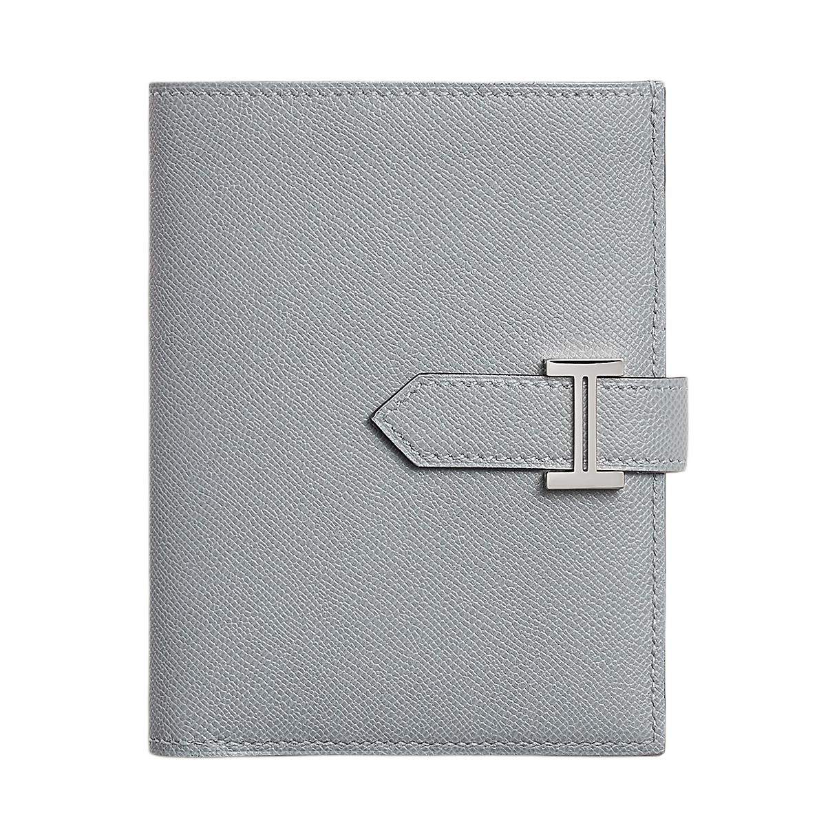 

HERMES Кошелек Bearn Madame из телячьей кожи маленький для женщин Gray
