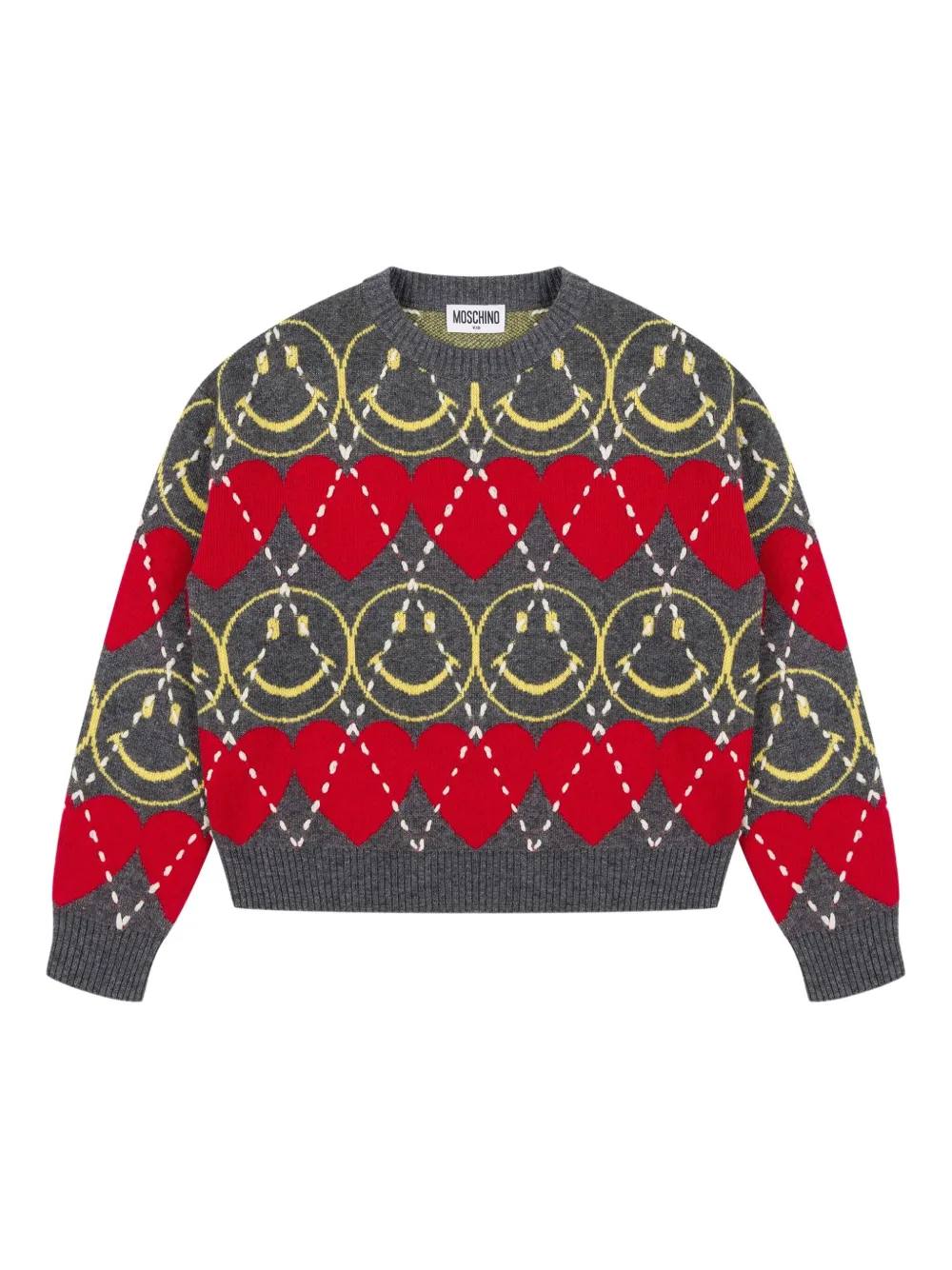 

Джемпер с узором аргайл Moschino Kids