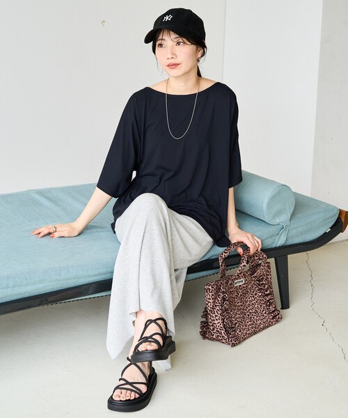 

Футболка, крой оверсайз FREAK'S STORE, розовый