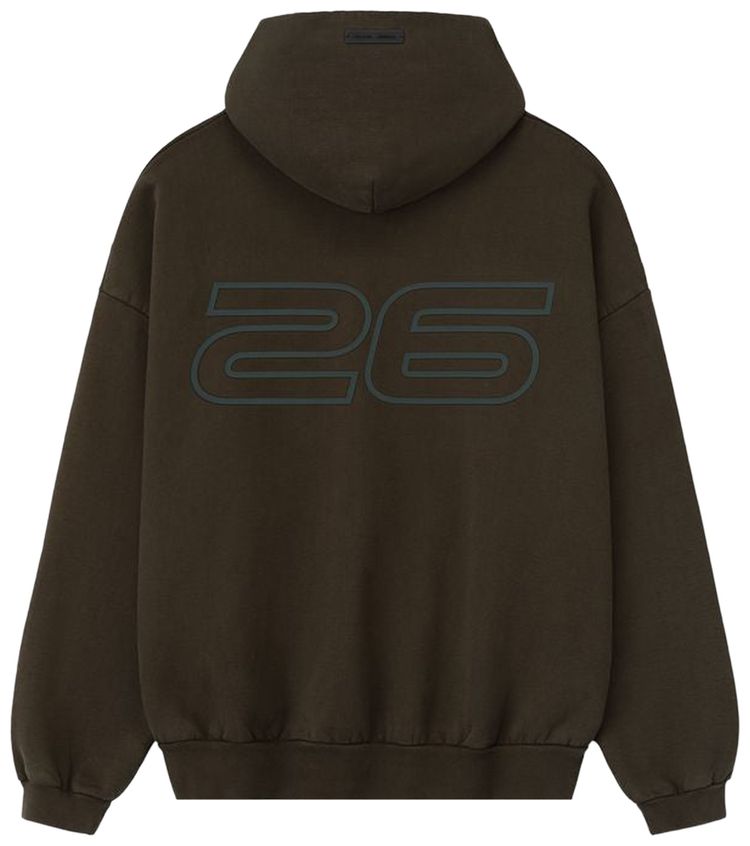 Толстовка Fear of God Essentials из плотного флиса в стиле 90-х, коричневая — фото 2