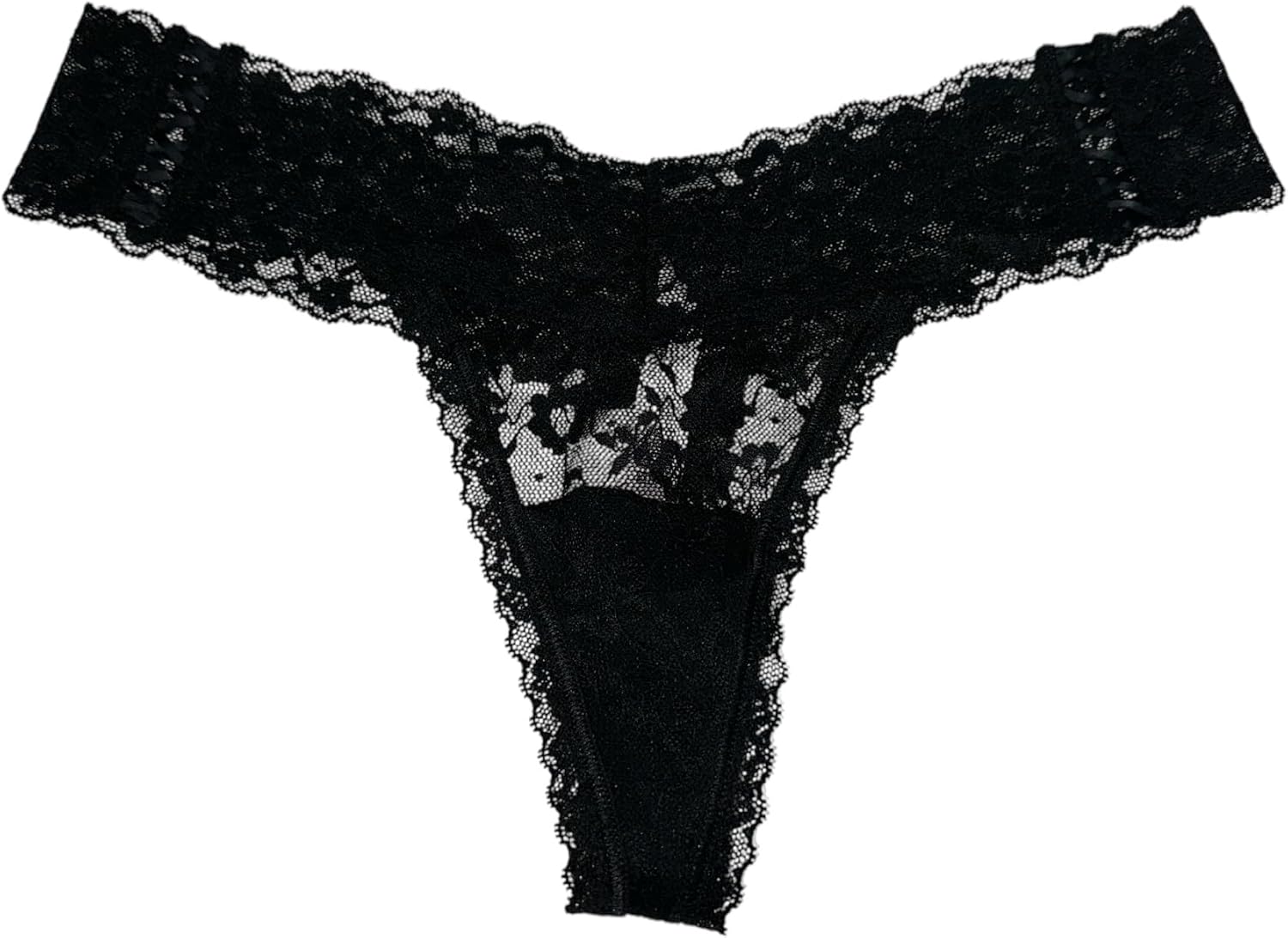 

Victoria's Secret кружевное стринги с шнуровкой, цвет Black, новое