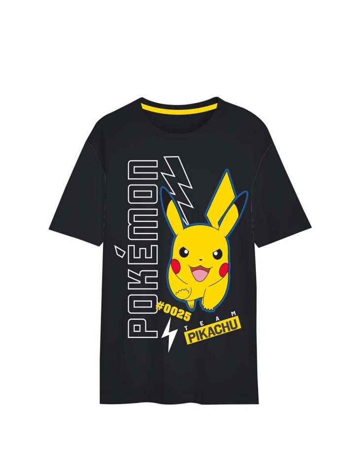 

Футболка Пикачу для мальчиков, топ, рубашка, черный Pokémon