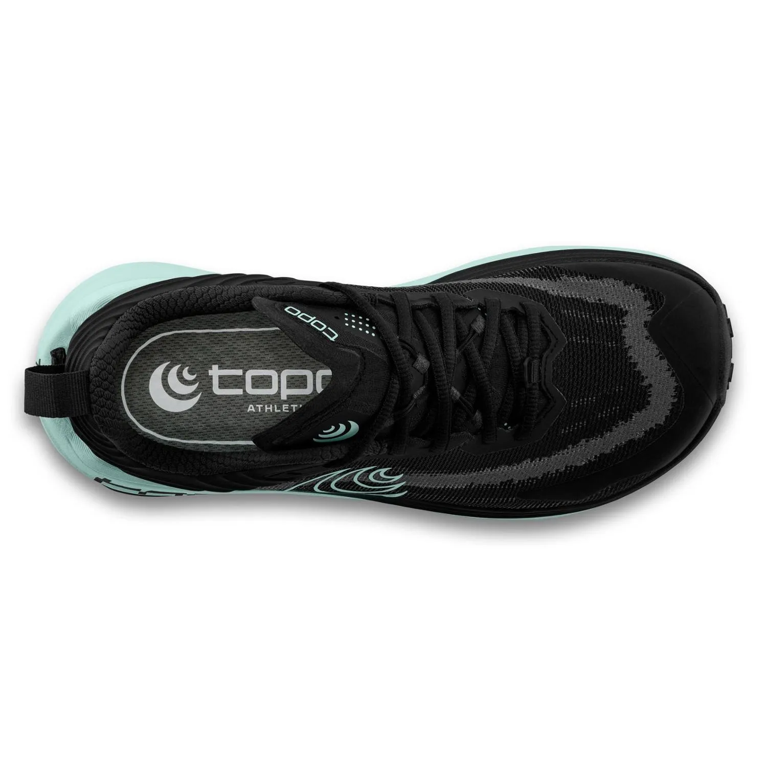 Женские трейловые беговые кроссовки Vista Topo Athletic, Black/Mint — фото 4