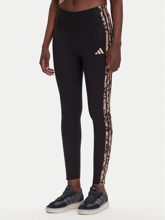 

Леггинсы slim fit Animal Print 3-Stripes JM1864 Adidas, чёрный