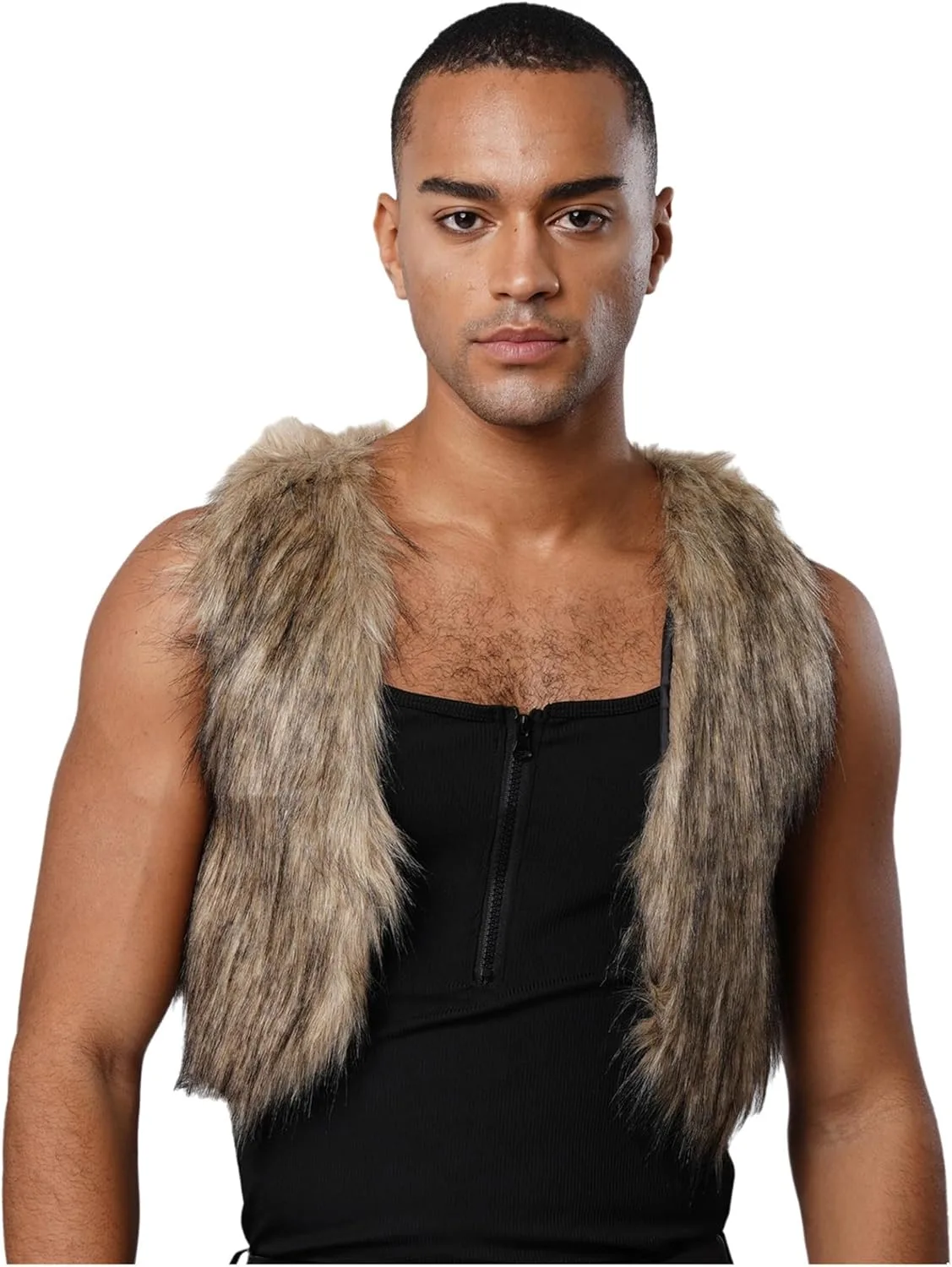 

Свитер-жилет Sywiyi с искусственным мехом для мужчин и женщин