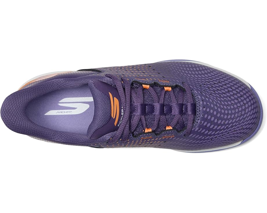 Кроссовки SKECHERS Skechers Hands Free Slip-ins Viper Court Reload, цвет Purple/Coral — фото 2