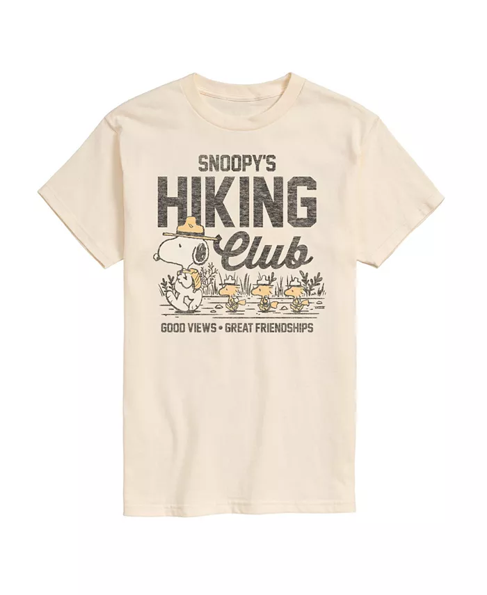 

Мужская футболка с коротким рукавом Peanuts Snoopy Hiking Club AIRWAVES, коричневый/бежевый