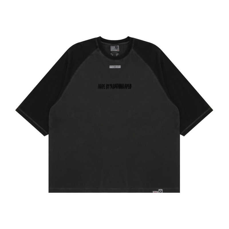 

Футболка из хлопка с вышитым логотипом от *A Bathing APE Aape, Black BKX