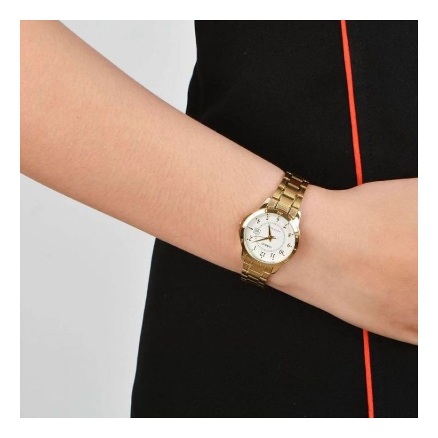 

Часы CASIO Quartz Waterproof White Dial White Analog, белый